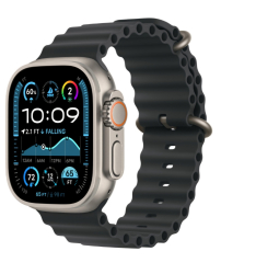Curea smartwatch THD Oceanic Loop pentru Apple Watch Ultra2 49 mm Apple Watch 46 mm seria 10 marime universala neagra catarama gri 