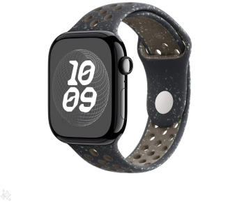 Curea sport cu orificii THD compatibila Apple Watch 46 mm seria 10 Apple Watch SE 44 mm midnight sky 