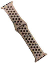 Curea sport THD tip Nike Desert Stone compatibila Apple Watch 41 mm seria 9 Apple Watch SE 40 mm galben nisip 