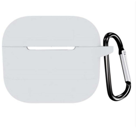 Husa din silicon marca THD pentru castile wireless Apple Airpods 3 culoarea alba 