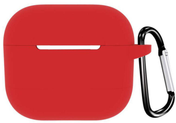 Husa din silicon marca THD pentru castile wireless Apple Airpods 3 culoarea rosu 