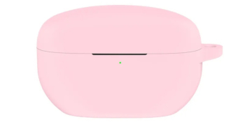 Husa din silicon marca THD pentru castile wireless Sony WF-1000XM5 carabina inclusa culoarea roz 