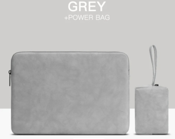 Husa marca THD protectie si transport laptop Apple Macbook Air M2 15.3 inch Apple Macbook Pro M3 16 inch culoarea gri 