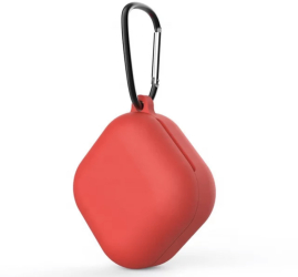 Husa pentru protectia castilor Samsung Galaxy Buds2 culoarea rosie cu carlig de prindere 