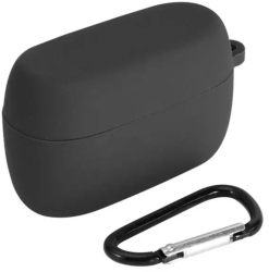 Husa pentru protectia castilor stereo wireless Jabra Elite 85t culoarea neagra cu carlig prindere 