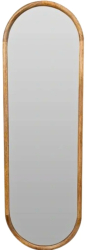 Oglinda de perete ovala rama din lemn 115x36 cm 