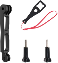 Prelungitor scurt Surewo pentru filmare panoramica cu Insta 360 X4 Osmo Action 5 Pro GoPro Hero 13 aluminiu 