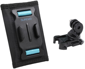 Prindere marca Surewo pentru curea rucsac destinata camerelor GoPro Hero 13 12 11 10 9 8 7 Session DJI Osmo Action si alte modele 