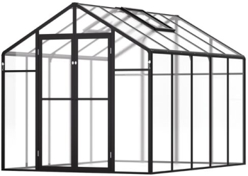 Sera de gradina structura Aluminiu placi policarbonat 236 x 289 x 206 cm protectie UV si rezistenta la impact 2 x ferestre 2 x usi 