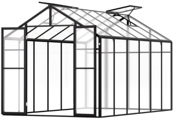 Sera de gradina structura Aluminiu placi policarbonat 236 x 346 x 207 cm protectie UV si rezistenta la impact 2 x ferestre 2 x usi