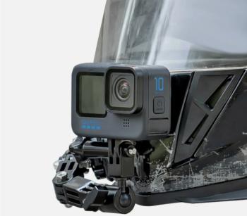 Sistem avansat prindere camera GoPro GoPro Hero 13 12 11 10 9 8 7 6 la casca motocicleta marca Surewo culoarea negru 