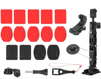 Sistem avansat prindere camera GoPro Hero 13 DJI Action 5 Pro la casca motocicleta Surewo culoarea negru 