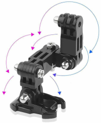 Sistem prindere camera GoPro Hero 10 la casca motocicleta marca Surewo culoarea negru 