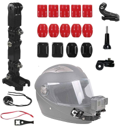 Sistem prindere camera GoPro Hero 12 la casca motocicleta marca Surewo culoarea negru 