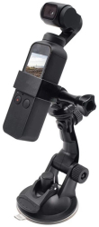 Suport cu ventuza marca THD pentru montarea camerei gimbal DJI Osmo Pocket 2 pe bordul sau parbrizul masinii alte suprafete plate 