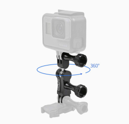 Suport din aluminiu cu bila rotativa marca Surewo pentry GoPro Hero 13 12 11 10 9 8 7 6 5 DJI Osmo Action YI Campark AKASO si a 