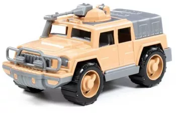 Jeep militar de aparare + mitraliera 31x15x14cm Polesie 