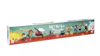 Puzzle gigant Drumul lung cu bicicleta Londji 