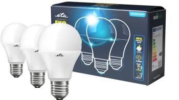 Set 3 becuri economice LED ETA EKO Classic 15W 99W E27 lumina neutra 