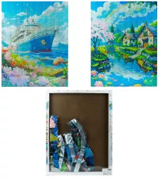 Set creativ Mozaic cu diamante canvas 40x50 cm 