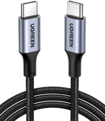 Cablu Ugreen 90120 US316 USB-C la USB-C furnizare energie 100 W incarcare rapida FCP 5 A 3 m gri