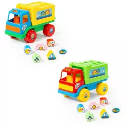 Camion educativ+forme 26x16x17 cm Cavallino 