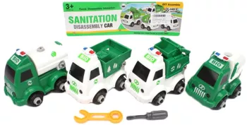 Masinute salubrizare demontabile 4 buc/set 