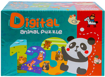 Puzzle din lemn Cifre 