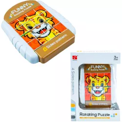 Puzzle educativ cu 4 fete Animale 