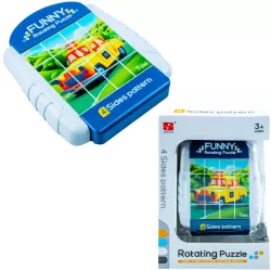 Puzzle educativ cu 4 fete Autovehicule 