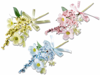 Set 18 flori artificiale multicolore 23 cm 
