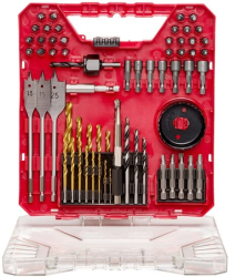 Set 70 burghie biti carote HSS Cr-V cutie transport etichete clare pentru organizare 