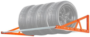 Suport de perete pentru 4 anvelope R14-R20 inch Reglabil in latime 787-1440 mm max 181 kg 