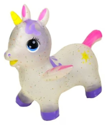 Baby unicorn din cauciuc gonflabil transparent 