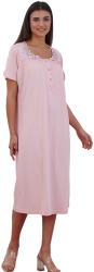 Camasa de noapte 2080 100 bumbac Bella Secret-Roz-L INTL 