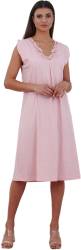 Camasa de noapte 2082 100 bumbac Bella Secret-Roz-M INTL 