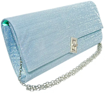 Geanta plic de seara pentru ocazii si petreceri Blue sidef 26 x 12 cm Magrot 25005 