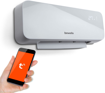 Incalzitor inteligent de perete Bewello - 1000/2000W - Tuya - 220 - 240V - opal 