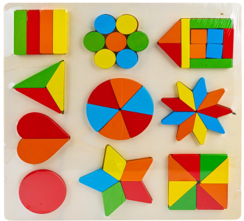 Puzzle din lemn diferite forme 