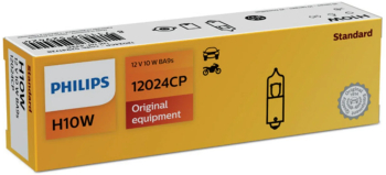 Set 10 Becuri Auxiliare H10W 12V 10W BA9S 