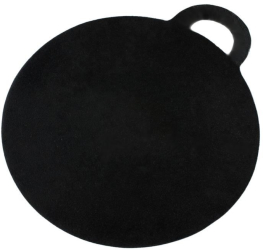 Placa gratar fonta rotunda cu maner 30 cm Perfect Home 