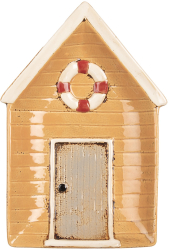 Platou Casuta ceramica multicolora 25x17x3 cm 