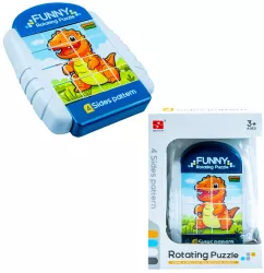 Puzzle educativ cu 4 fete Dinozaur 