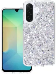 Husa pentru Samsung Galaxy A26 5G - Techsuit Sparkly Glitter - White 
