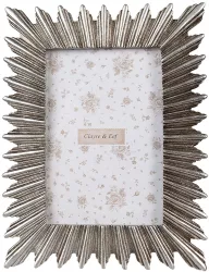 Rama foto perete masa polirasina argintie 17x2x22 cm 10x15 cm 