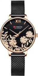 Ceas de mana pentru femei Curren Quartz Negru/Auriu Analog Elegant 