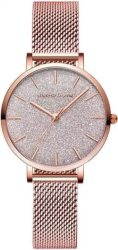 Ceas femei Hannah Martin Carcasa rotunda Quartz Analog Elegant/Casual Otel inoxidabil Auriu/Gri 
