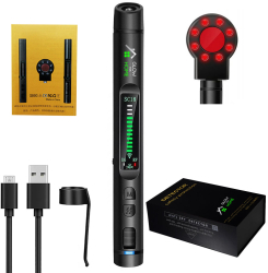 Dispozitiv cu Detector Aparate Spionaj GlowforHome Localizatoare GPS GSM dispozitive cu frecvente 1-8000MHZ negru 