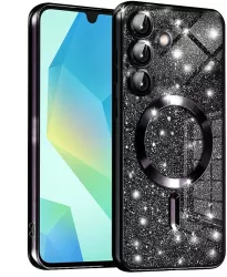Husa pentru Samsung Galaxy A16 4G / A16 5G - Techsuit Luxury Glitter MagSafe - Black 
