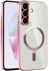 Husa pentru Samsung Galaxy A36 5G - Techsuit Luxury Crystal MagSafe - Pink 